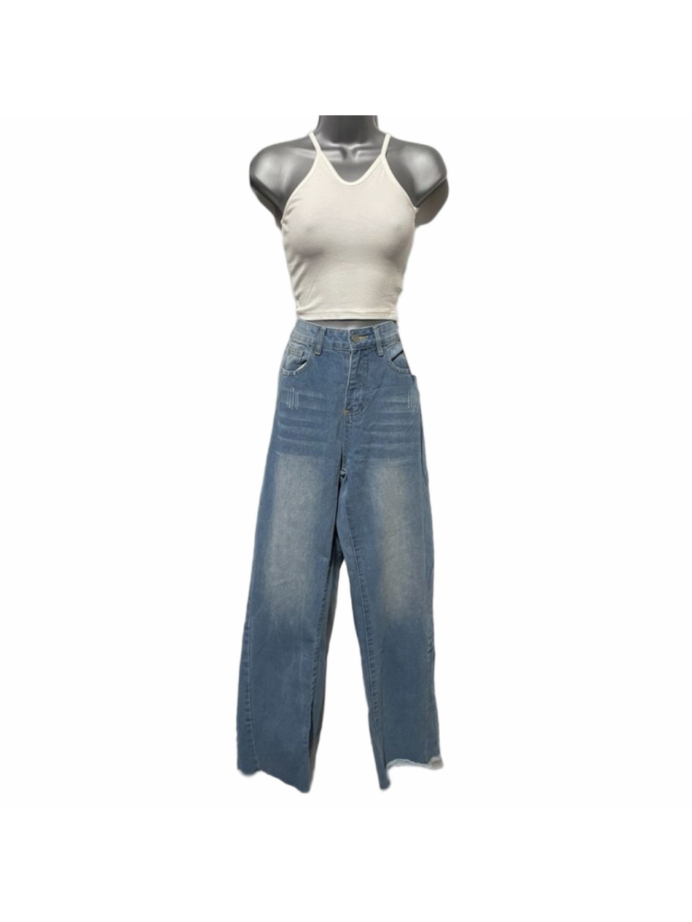 Commense Middle Waist Denim Washed Pocket Jeans size bootcut size (8/10) Large
